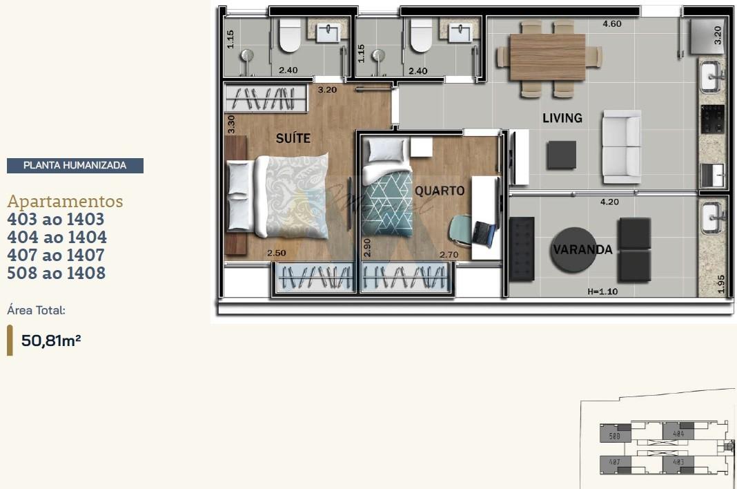 Apartamento, 2 quartos - Foto 4