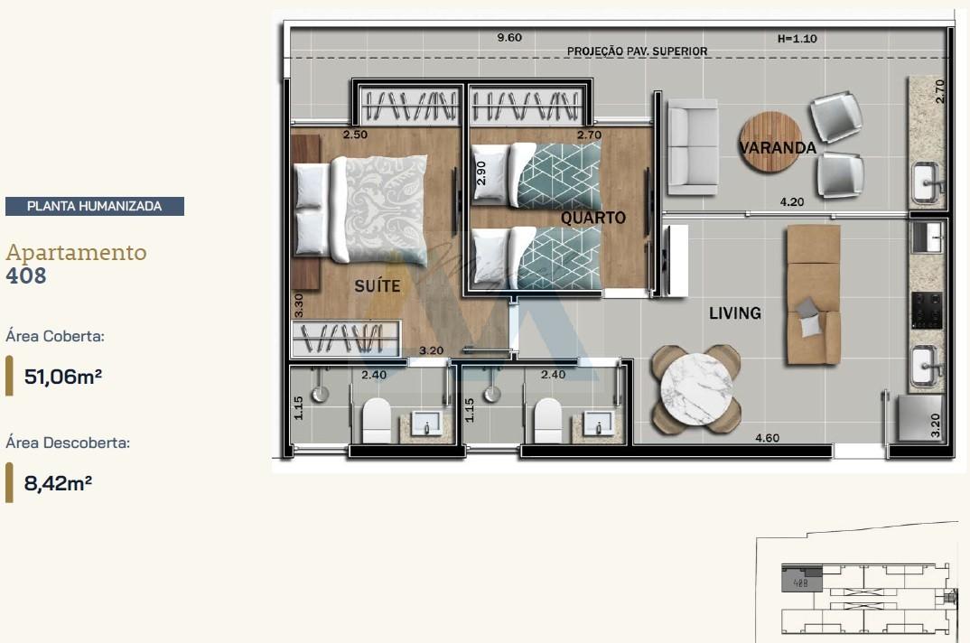 Apartamento, 2 quartos - Foto 3